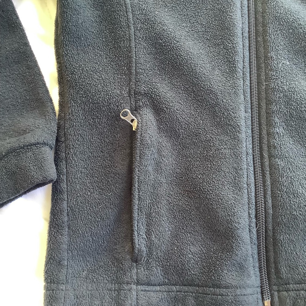Columbia Youth Jacket Black Full Zip Size M 10/12 - Picture 3 of 8